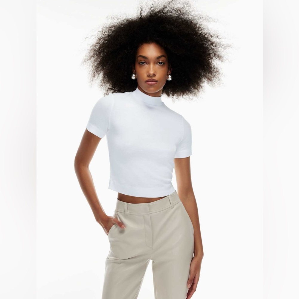 Babaton Gonzalo Crop Tee - White (NWOT)